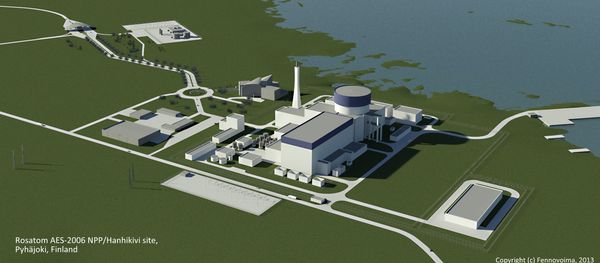 An artist's concept of a Russian Rosatom's AES-2006 nuclear power plant at Hanhikivi An artist's concept of a Russian Rosatom's AES-2006 nuclear power plant at Hanhikivi - Sputnik International