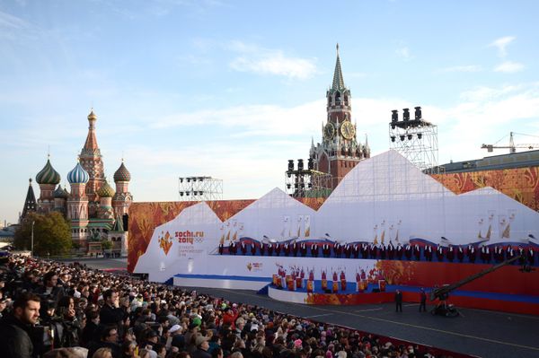 Olympic Flame Lighted in Moscow Olympic Flame Lighted in Moscow - Sputnik International