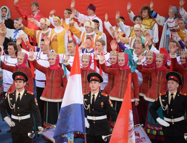 Olympic Flame Lighted in Moscow Olympic Flame Lighted in Moscow - Sputnik International