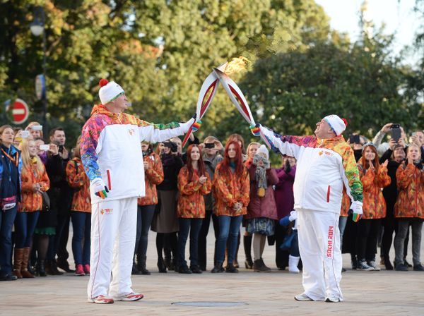 Olympic Flame Lighted in Moscow Olympic Flame Lighted in Moscow - Sputnik International