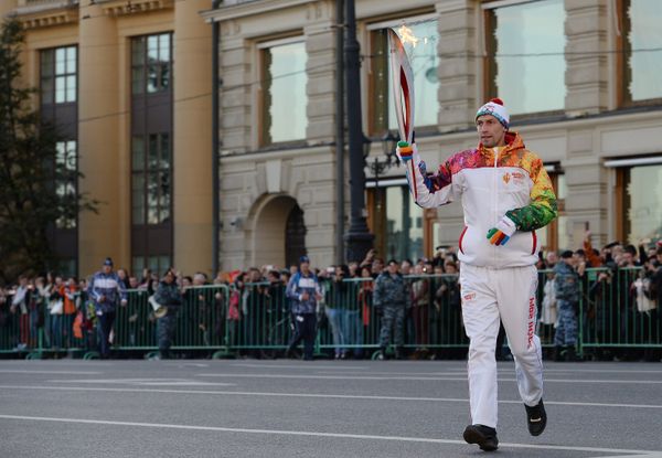 Olympic Flame Lighted in Moscow Olympic Flame Lighted in Moscow - Sputnik International