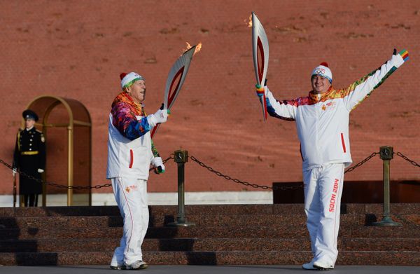 Olympic Flame Lighted in Moscow Olympic Flame Lighted in Moscow - Sputnik International