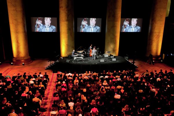 Russian jazz legend Igor Butman performs at the National Building Museum in Washington Oct. 8. - Sputnik International