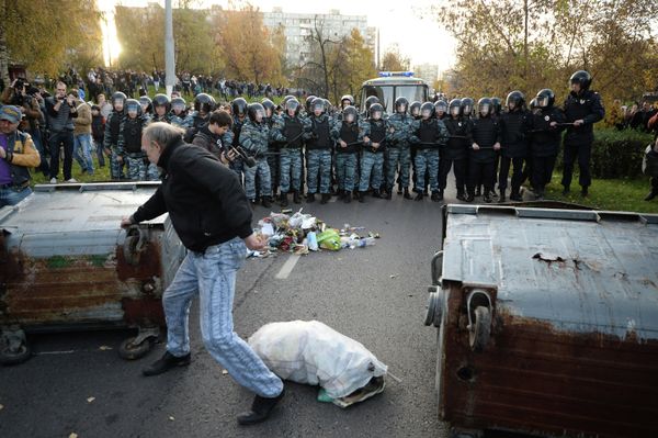 Protest in the southern Moscow on October 13 - Sputnik International