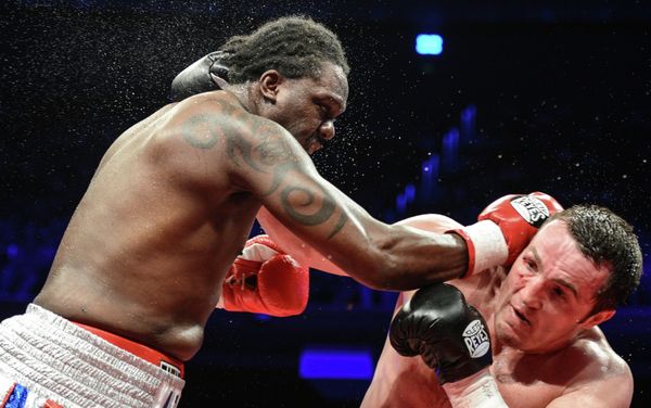 Guillermo Jones (left) and Denis Lebedev (right) on May 17, 2013 - Sputnik International