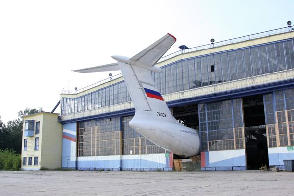 Aeroplane shed at Ramenskoye airfield - Sputnik International