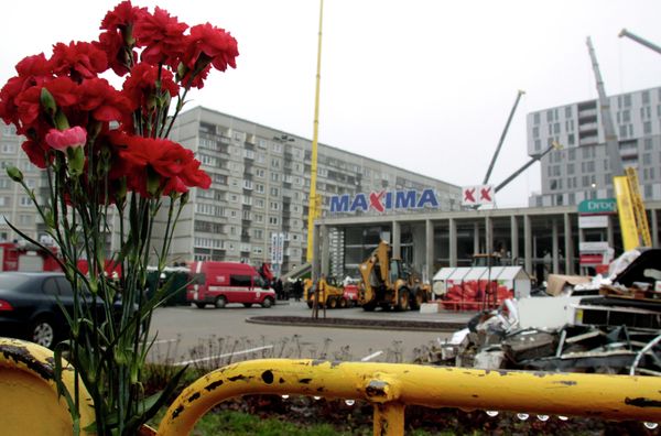 The grocery store collapce in Riga - Sputnik International