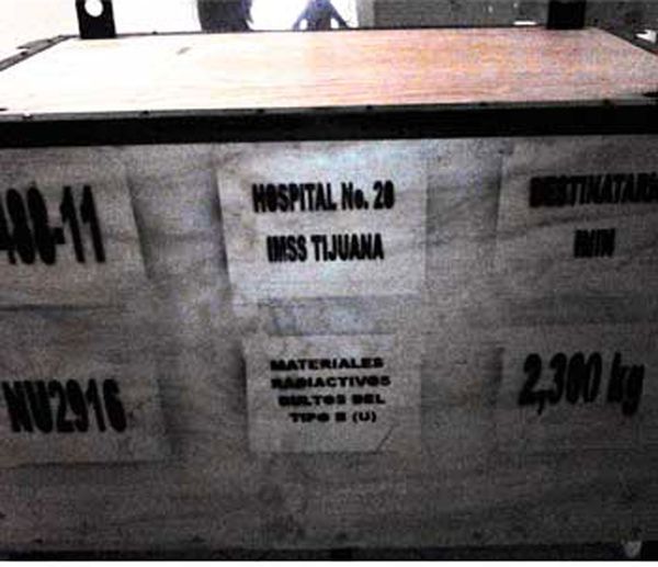 The box carrying medical equipment containing dangerous radioactive material that was reportedly stolen in Mexico on Monday - Sputnik International