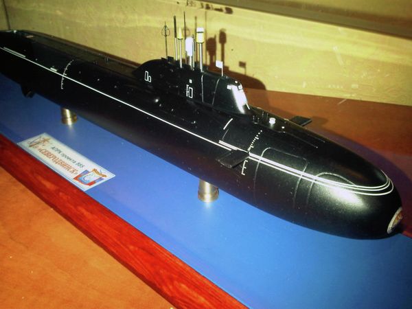 Model attack submarine, the Severodvinsk - Sputnik International