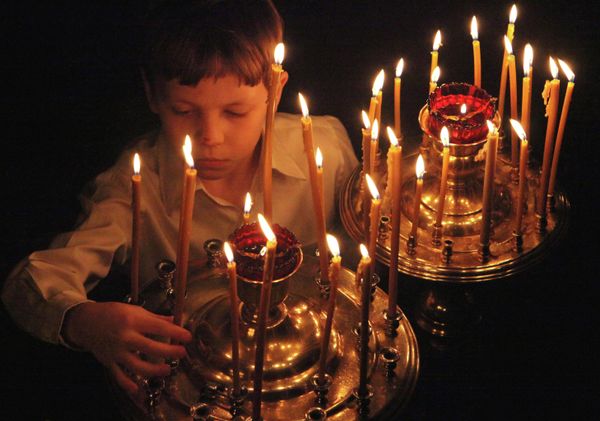 Russian Orthodox Believers Celebrate Christmas Russian Orthodox Believers Celebrate Christmas - Sputnik International