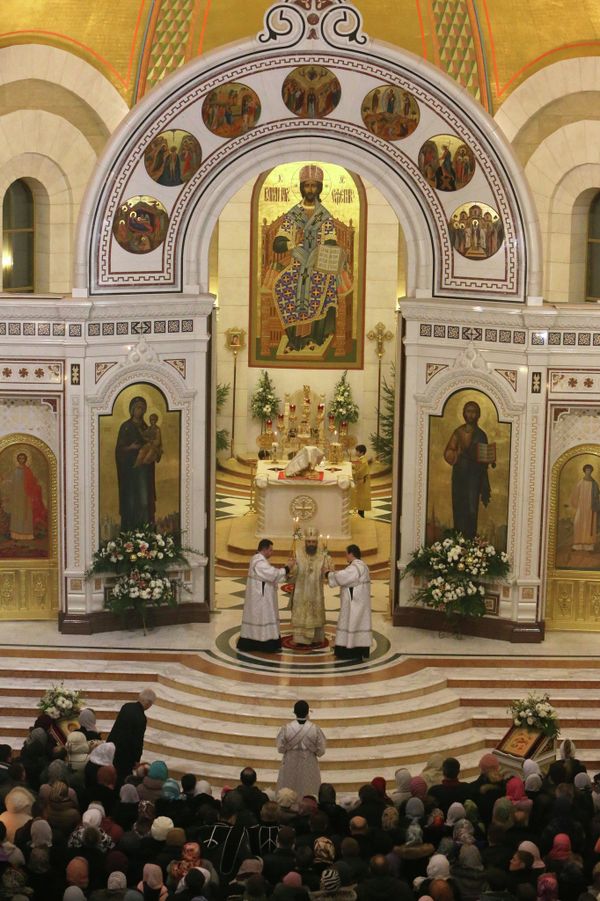 Russian Orthodox Believers Celebrate Christmas Russian Orthodox Believers Celebrate Christmas - Sputnik International