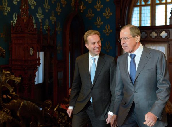 Borge Brende and Sergei Lavrov - Sputnik International