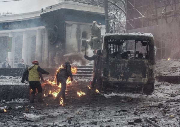 Police Battle Protesters in Kiev as Crisis in Ukraine Deepens - Sputnik International