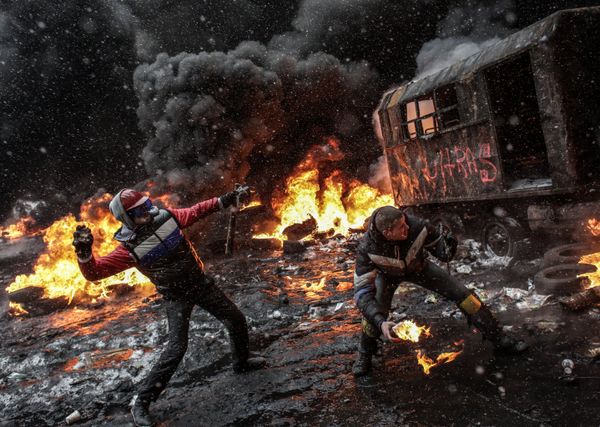 A protester in Kiev - Sputnik International