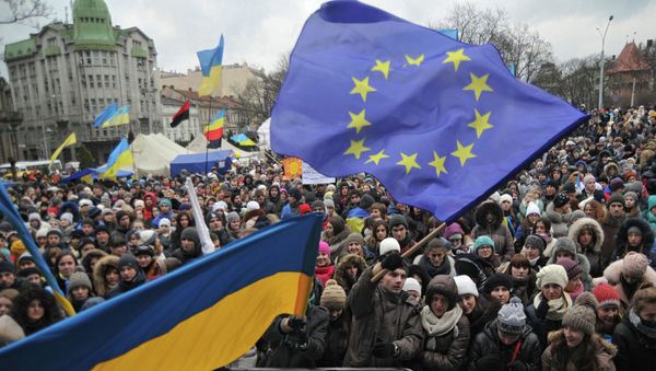 Pro-EU rally in Lviv - Sputnik International