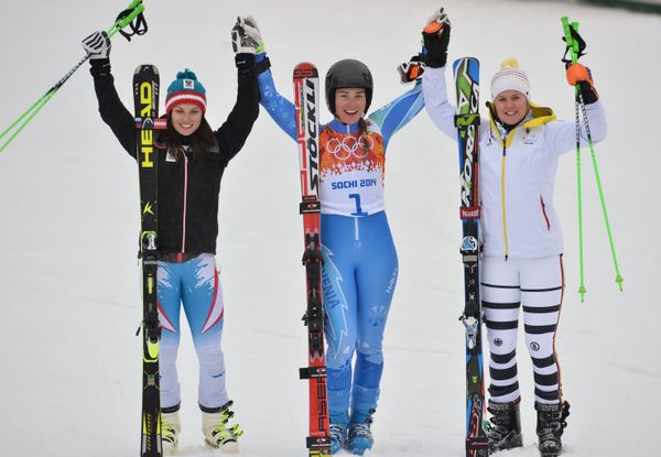 Anna Fenninger, Tina Maze and Viktoria Rebensburg - Sputnik International