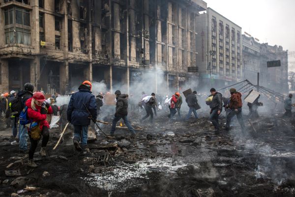 Violent protests in Kiev - Sputnik International