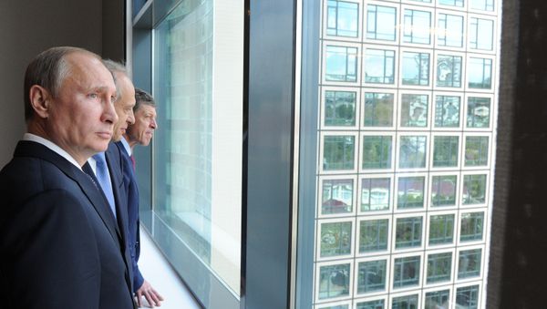 Russian President Vladimir Putin visiting the campus of the Olympic University in Sochi. September 2013 Russian President Vladimir Putin visiting the campus of the Olympic University in Sochi. September 2013 - Sputnik International