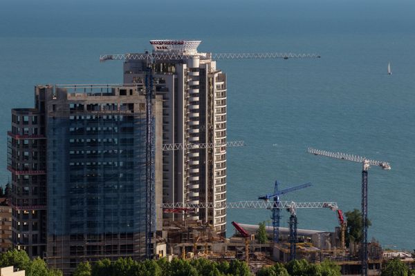 Construction of the Olympic University in Sochi. May 2012. Construction of the Olympic University in Sochi. May 2012. - Sputnik International