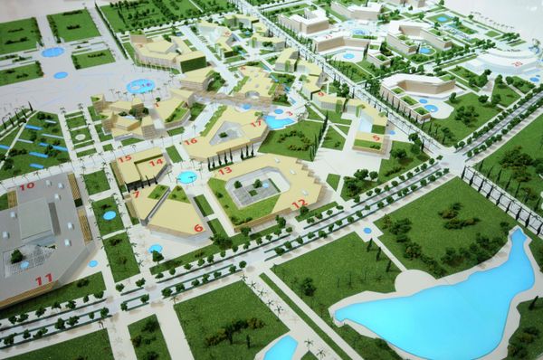 A model of the Olympic University in Sochi A model of the Olympic University in Sochi - Sputnik International