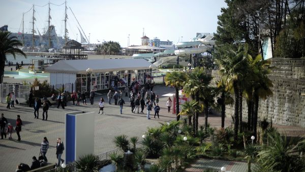 The coastal promenade in Sochi The coastal promenade in Sochi - Sputnik International