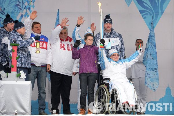Paralympic Torch Relay: From Moscow to Sochi - Sputnik International
