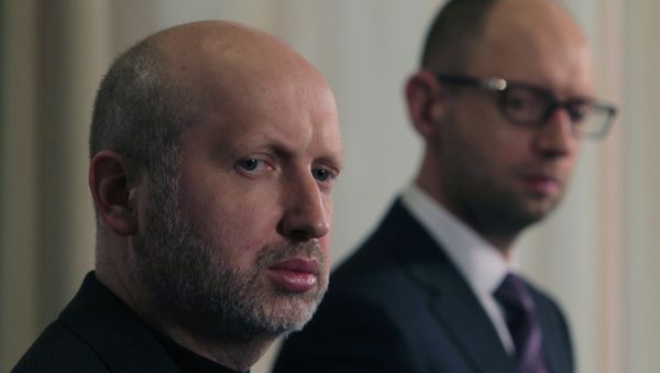 Oleksandr Turchynov and Arseniy Yatsenyuk - Sputnik International