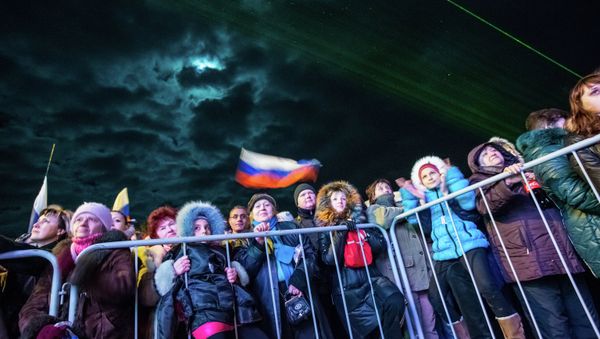 Crimea Celebrates Landslide Vote to Join Russia Crimea Celebrates Landslide Vote to Join Russia - Sputnik International
