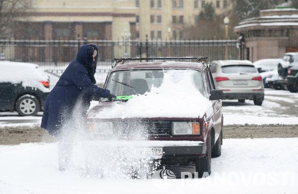 Spring Snowfall in Moscow - Sputnik International