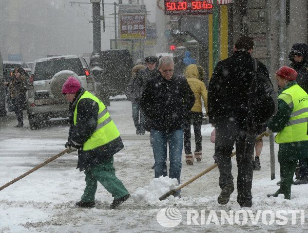 Spring Snowfall in Moscow - Sputnik International