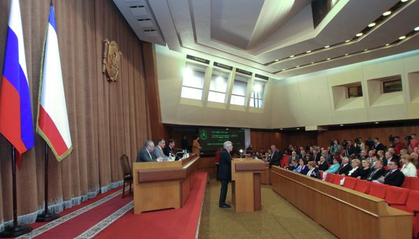 A plenary meeting of the State Council of the Republic of Crimea - Sputnik International