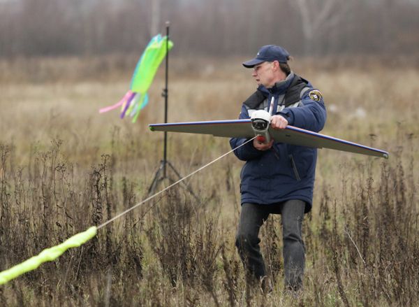Launching an unmanned aircraft of the Russian Emergency Ministry - Sputnik International