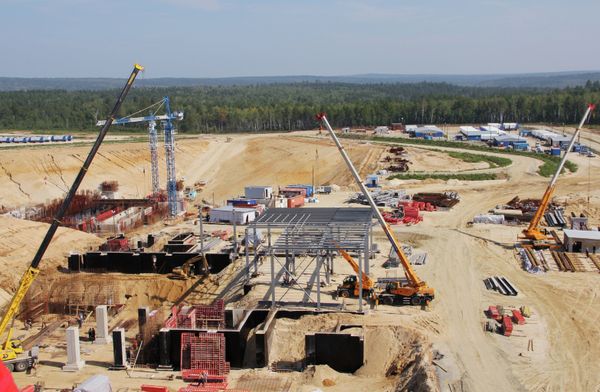 Vostochny Space Center being under construction in Uglegorsk (Archive) - Sputnik International