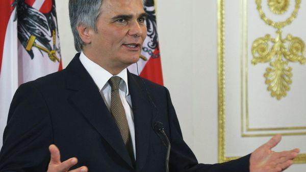 Austrian Chancellor Werner Faymann (Archive) - Sputnik International