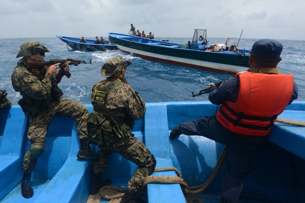 Drug police exercises Storm 2014 in the Caribbean - Sputnik International