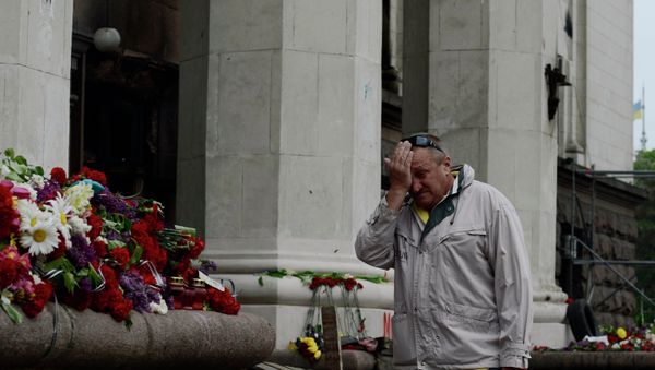 Odessa mourns Trade Unions House fire victims Odessa mourns Trade Unions House fire victims - Sputnik International