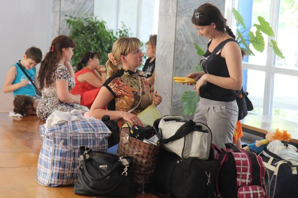 Camp for refugees from South-East of Ukraine - Sputnik International