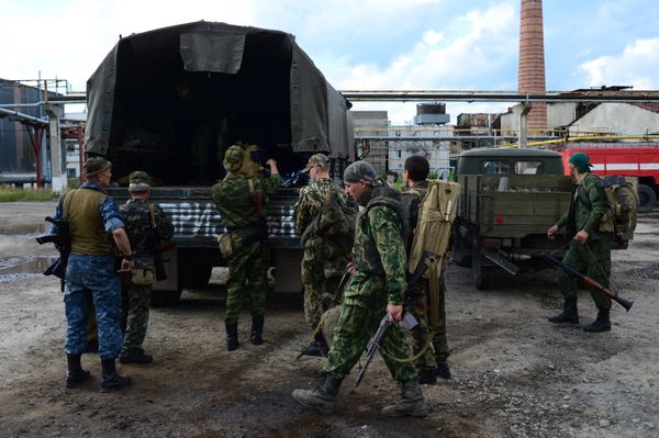 Soldiers of the Lugansk People's Volunteer Corps - Sputnik International