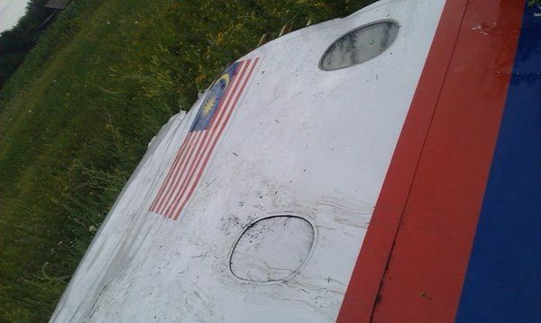 A part of the wreckage of a Malaysia Airlines Boeing 777 plane - Sputnik International