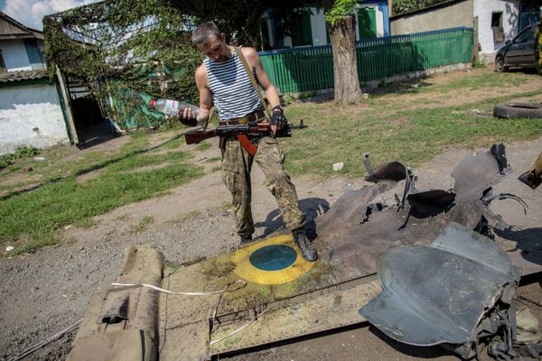 Military aircraft shot down in Donetsk - Sputnik International