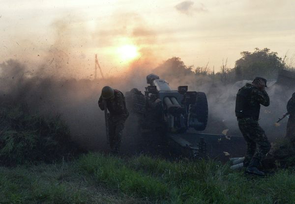 Artillery of Ukrainian Army - Sputnik International