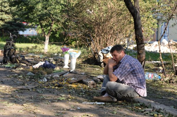 Ukrainian Army Fires Grad Rockets at Horlivka Ukrainian Army Fires Grad Rockets at Horlivka - Sputnik International