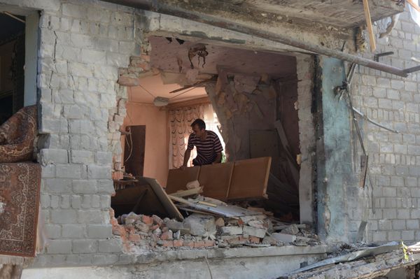 Ukrainian Army Fires Grad Rockets at Horlivka Ukrainian Army Fires Grad Rockets at Horlivka - Sputnik International