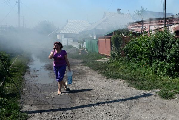 Ukrainian Army Fires Grad Rockets at Horlivka Ukrainian Army Fires Grad Rockets at Horlivka - Sputnik International