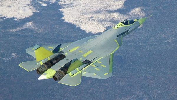 Самолет Т-50 ПАК ФА (Перспективный авиационный комплекс фронтовой авиации) Самолет Т-50 ПАК ФА (Перспективный авиационный комплекс фронтовой авиации) - Sputnik International