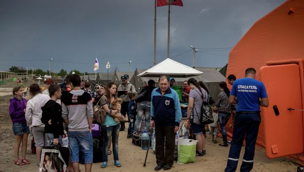 Ukrainian refugee camp in Russia's Rostov region - Sputnik International