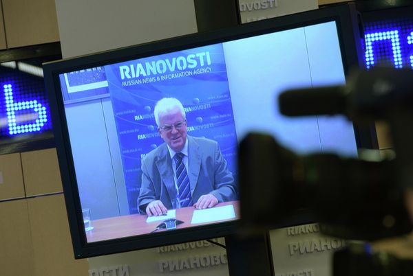 News conference with Permanent Representative of the Russian Federation to the European Union Vladimir Chizhov - Sputnik International
