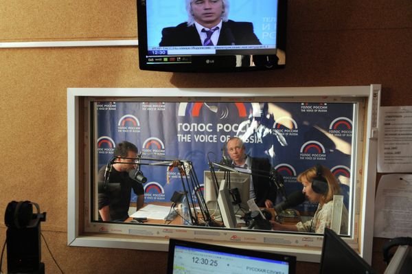 Studio of Voice of Russia radio - Sputnik International