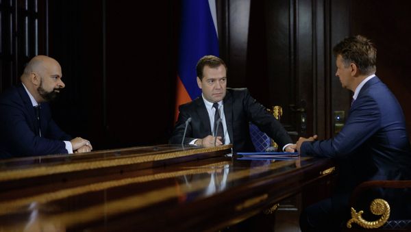 Dmitry Medvedev meets with Maxim Sokolov and Vadim Zingman - Sputnik International