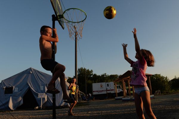 Camp for Ukrainian Refugees in Russia - Sputnik International